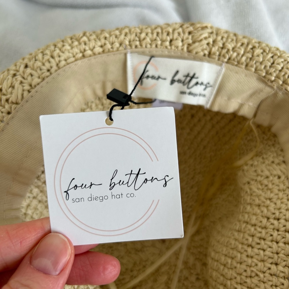 San Diego Hat Co crochet floppy bucket hat - Picture 5 of 6